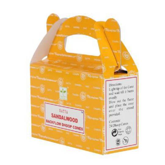 Satya Sandalwood Backflow Incense Cones